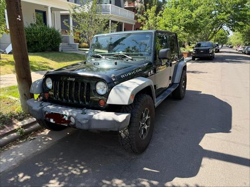 Green 2011 Jeep Wrangler Unlimited Rubicon
