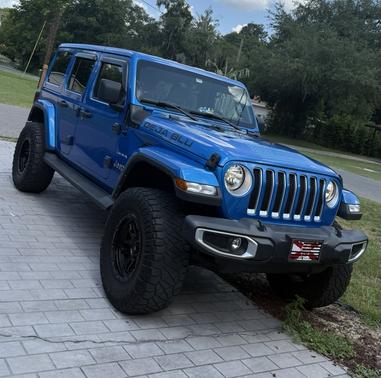 Blue 2021 Jeep Wrangler Unlimited Sahara