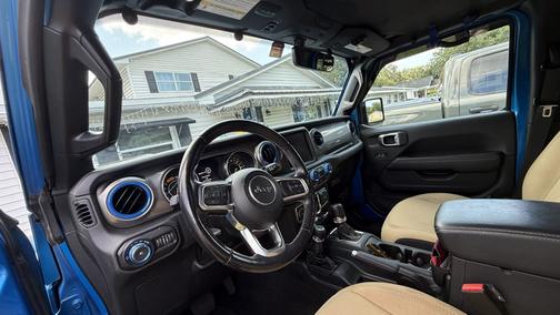 Blue 2021 Jeep Wrangler Unlimited Sahara