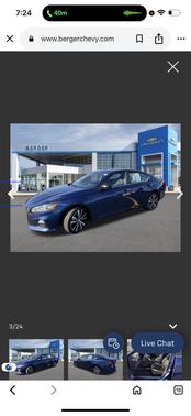 Blue 2021 Nissan Altima 2.5 SR