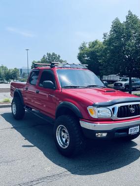 Red 2001 Toyota Tacoma Double Cab