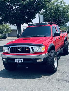 Red 2001 Toyota Tacoma Double Cab