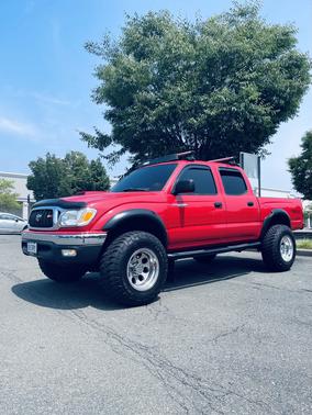 Red 2001 Toyota Tacoma Double Cab