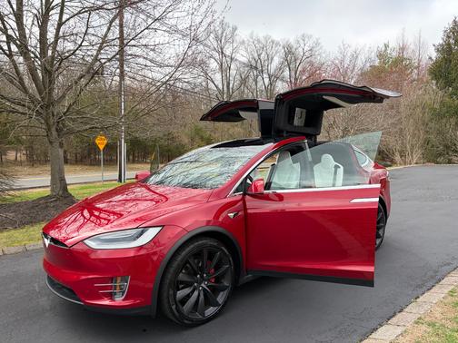 Red 2019 Tesla Model X Performance