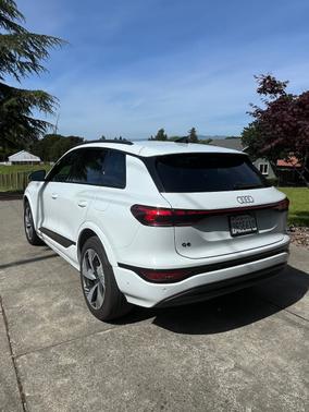 White 2025 Audi Q6 e-tron Premium Plus quattro