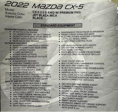 2022 Mazda CX-5 2.5 S Premium Package