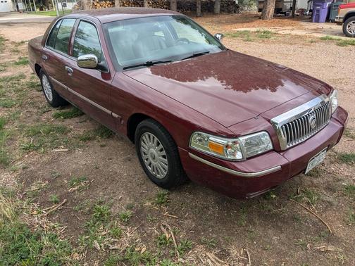 Red 2008 Mercury Grand Marquis LS