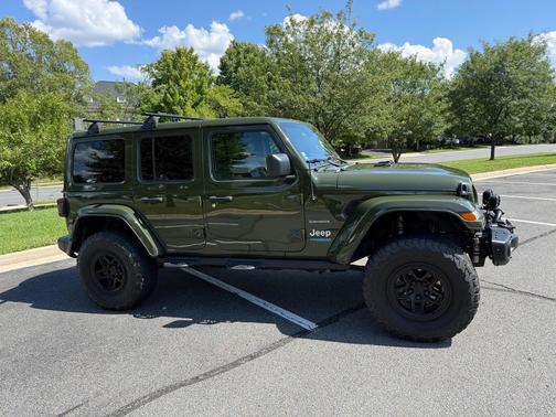 Green 2021 Jeep Wrangler Unlimited 4xe Sahara