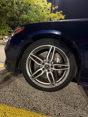 Blue 2018 Mercedes-Benz E-Class E 400 4MATIC