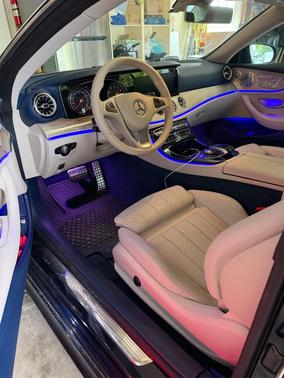Blue 2018 Mercedes-Benz E-Class E 400 4MATIC