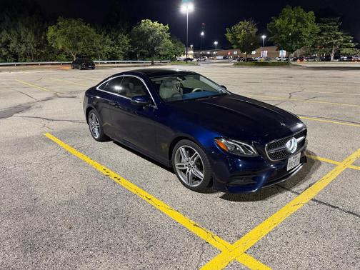 Blue 2018 Mercedes-Benz E-Class E 400 4MATIC