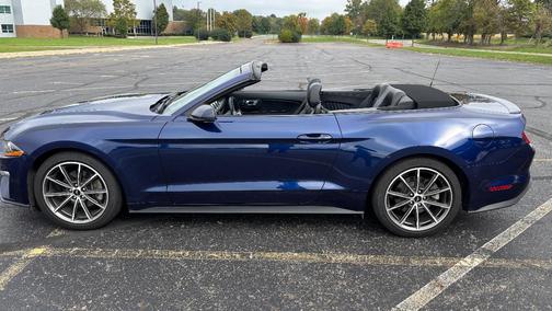 Blue 2019 Ford Mustang EcoBoost Premium