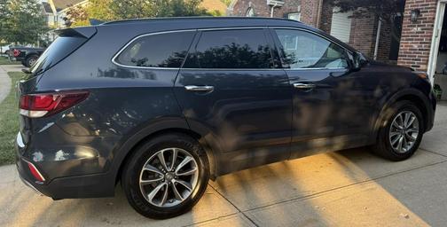 Blue 2017 Hyundai SANTA FE SE