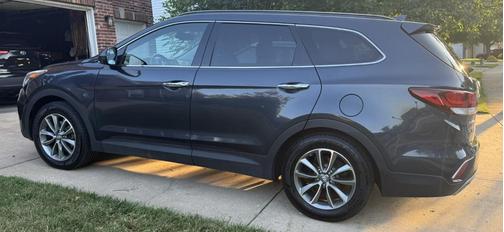 Blue 2017 Hyundai SANTA FE SE