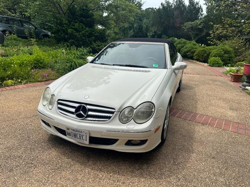 White 2008 Mercedes-Benz CLK-Class CLK 350
