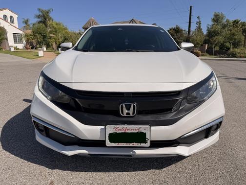 White 2020 Honda Civic EX-L