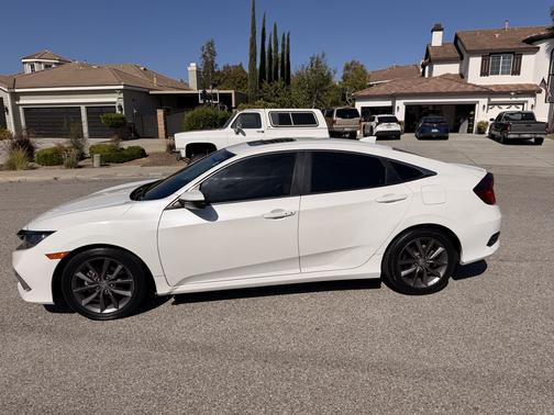 White 2020 Honda Civic EX-L