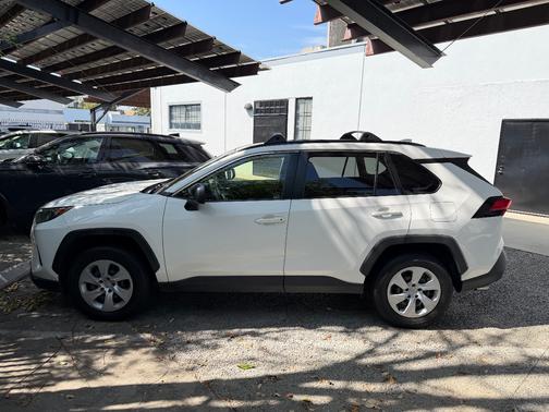 White 2019 Toyota RAV4 LE