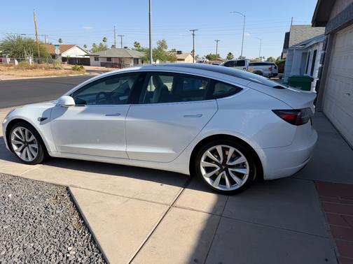 White 2020 Tesla Model 3 Long Range