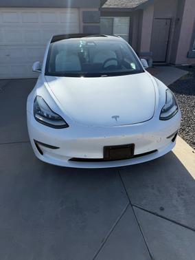 White 2020 Tesla Model 3 Long Range