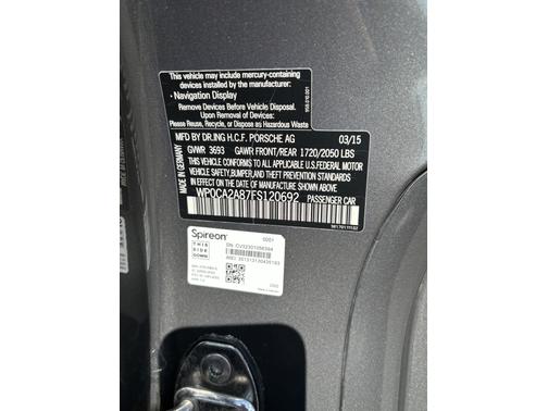 2015 Porsche Boxster Boxster