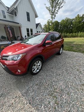 Red 2015 Toyota RAV4 Limited