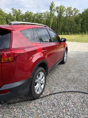 Red 2015 Toyota RAV4 Limited