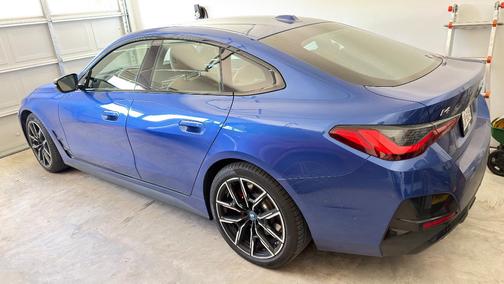 Blue 2024 BMW i4 Gran Coupe M50