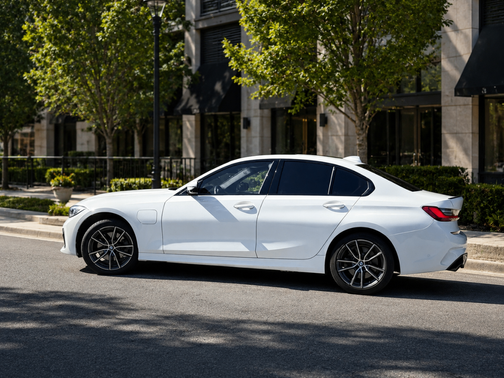 White 2021 BMW 330e Base