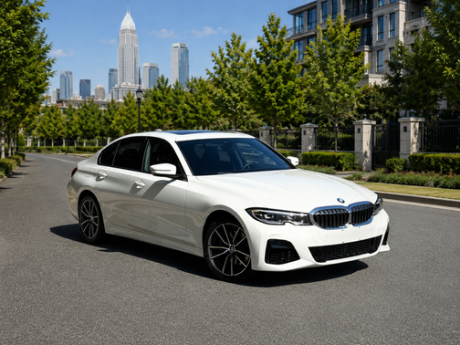 White 2021 BMW 330e Base