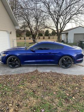 Blue 2016 Ford Mustang EcoBoost Premium