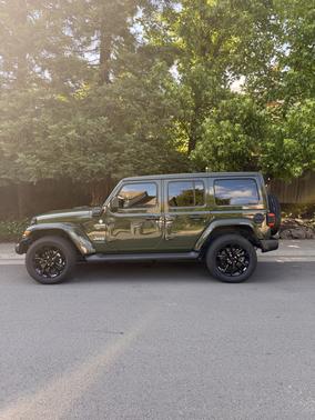 Green 2021 Jeep Wrangler Unlimited 4xe Sahara