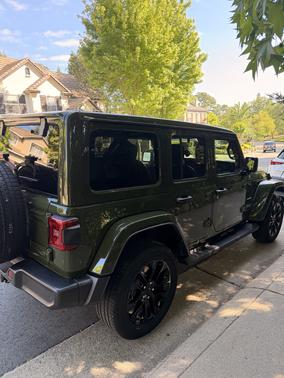 Green 2021 Jeep Wrangler Unlimited 4xe Sahara