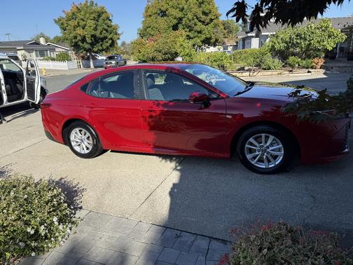 Red 2025 Toyota Camry LE