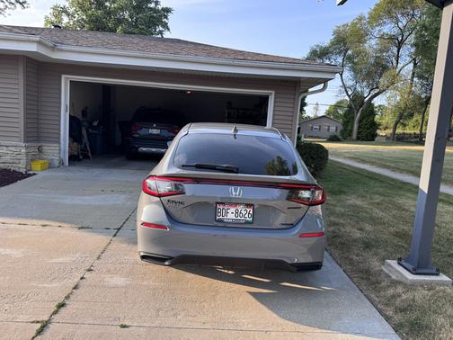 Gray 2026 Honda Civic Hybrid Sport