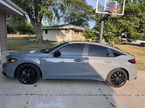 Gray 2026 Honda Civic Hybrid Sport