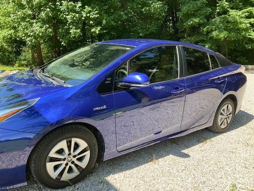 Blue 2017 Toyota Prius Two