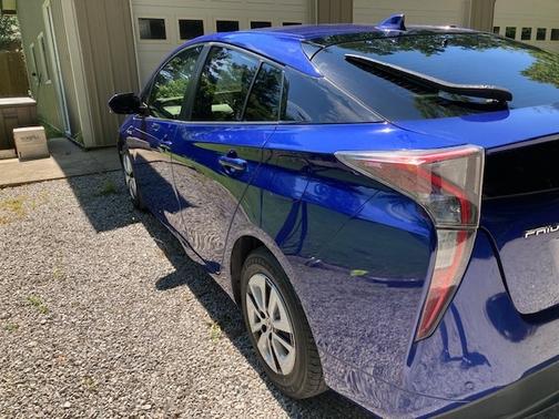 Blue 2017 Toyota Prius Two