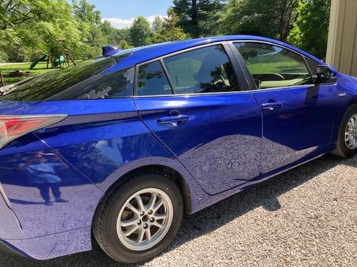 Blue 2017 Toyota Prius Two