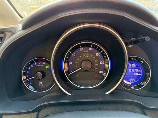 White 2015 Honda Fit LX