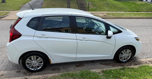 White 2015 Honda Fit LX