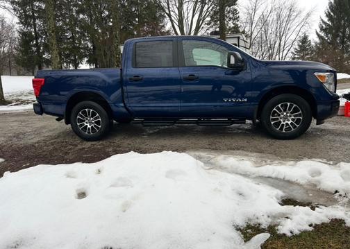 Blue 2023 Nissan Titan SV