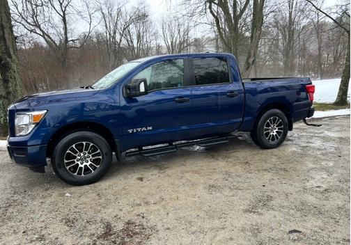 Blue 2023 Nissan Titan SV