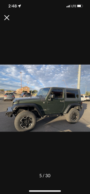 Green 2009 Jeep Wrangler X