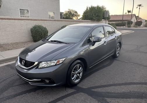 Gray 2013 Honda Civic LX
