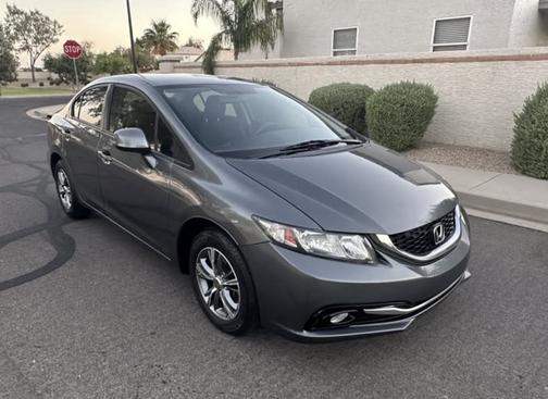 Gray 2013 Honda Civic LX