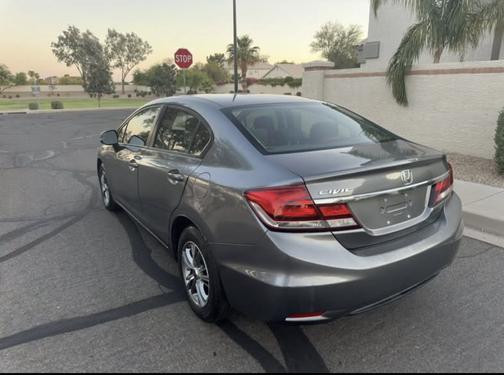 Gray 2013 Honda Civic LX