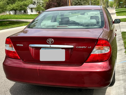 Red 2003 Toyota Camry LE