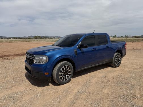 Blue 2024 Ford Maverick LARIAT