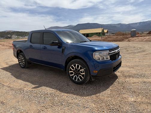 Blue 2024 Ford Maverick LARIAT